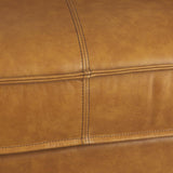 Mercana D'Arcy 65.0L x 37.0W x 34.0H Tan Leather Love Seat