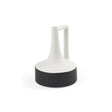 Mercana Burton 8.3H Small White and Black Ceramic Jug Vase