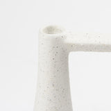 Mercana Burton 8.3H Small White and Black Ceramic Jug Vase