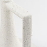 Mercana Burton 8.3H Small White and Black Ceramic Jug Vase