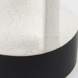 Mercana Burton 8.3H Small White and Black Ceramic Jug Vase