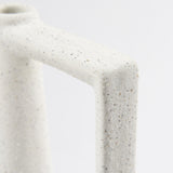 Mercana Burton 11.6H Medium White and Black Ceramic Jug Vase