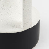 Mercana Burton 11.6H Medium White and Black Ceramic Jug Vase