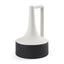 Mercana Burton 13.1H Large White and Black Ceramic Jug Vase