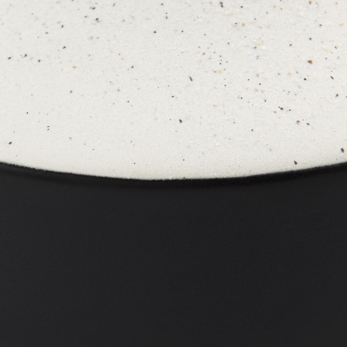 Mercana Burton 13.1H Large White and Black Ceramic Jug Vase