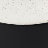 Mercana Burton 13.1H Large White and Black Ceramic Jug Vase