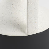 Mercana Burton 13.1H Large White and Black Ceramic Jug Vase
