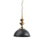 Mercana Willson 17.0L x 17.0W x 29.0H Black Iron W/Antique Brass Dome Pendant Light