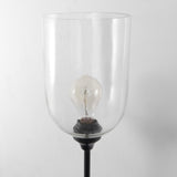 Mercana Clyde 6.0L x 8.0W x 37.0H Matte Black W/Glass Round Wall Sconce