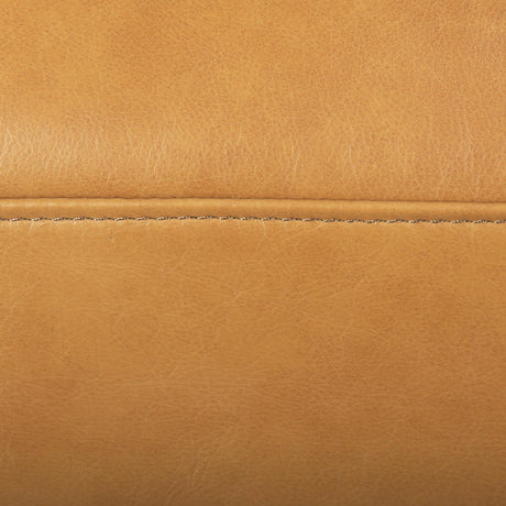 Mercana Cedrick 90.6L x 36.6W x 31.5H Tan Leather Sofa