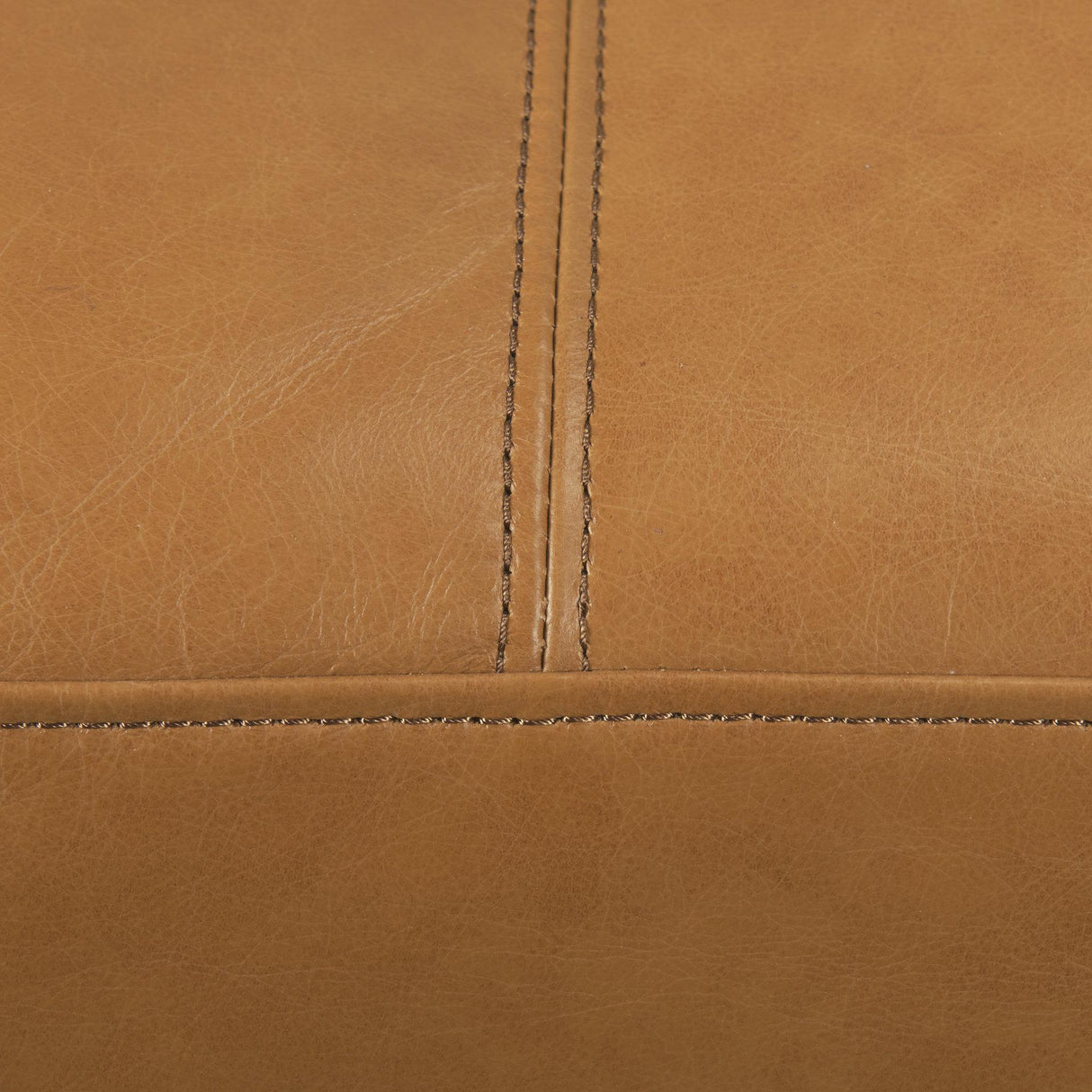 Mercana Elton 111.4L x 68.1W x 34.3H Tan Leather Right Chaise Sectional