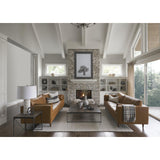 Mercana Elton 87.8L x 37.8W x 34.6H Tan Leather Sofa