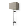 Mercana Kinsley Beige Shade W/Transparent Body Wall Sconce