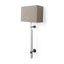 Mercana Kinsley Beige Shade W/Transparent Body Wall Sconce