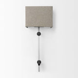 Mercana Kinsley Beige Shade W/Transparent Body Wall Sconce
