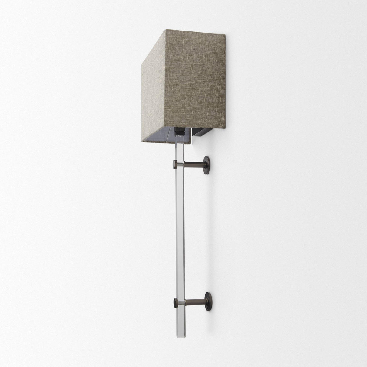 Mercana Kinsley Beige Shade W/Transparent Body Wall Sconce