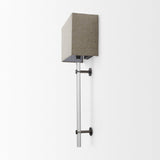 Mercana Kinsley Beige Shade W/Transparent Body Wall Sconce