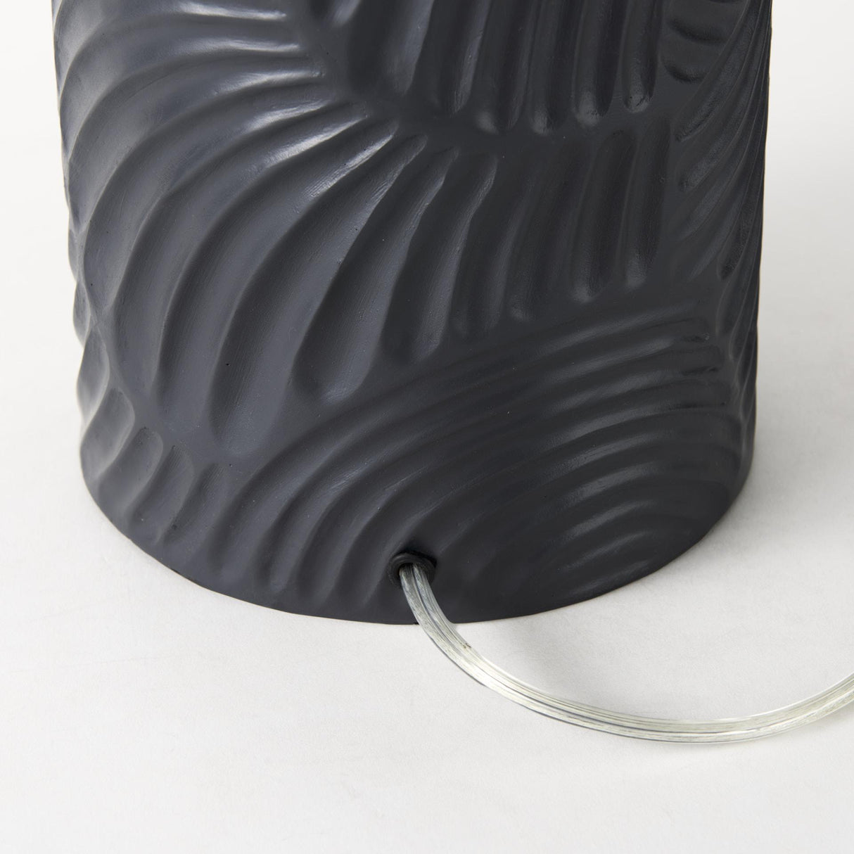 Mercana Quinn 18.0L x 18.0W x 28.8H Navy Base W/Beige Fabric Shade Table Lamp