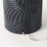 Mercana Quinn 18.0L x 18.0W x 28.8H Navy Base W/Beige Fabric Shade Table Lamp