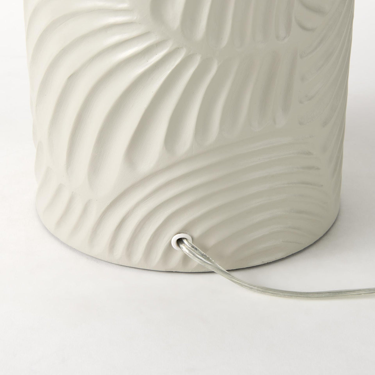 Mercana Quinn 19.0L x 19.0W x 24.6H Beige Base W/Navy Fabric Shade Table Lamp