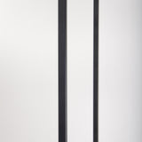 Mercana Morris 47.0L x 15.0W x 75.0H Light Brown Wood w/ Black Metal Frame 6-Tier Shelving Unit