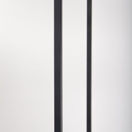 Mercana Morris 47.0L x 15.0W x 75.0H Light Brown Wood w/ Black Metal Frame 6-Tier Shelving Unit