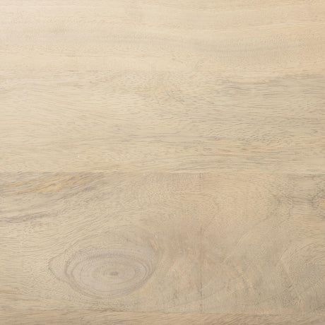 Mercana Morris 19.75 L x 15.0W x 72.5H Beige Wood W/Black Metal Frame 4-Tier Shelving Unit