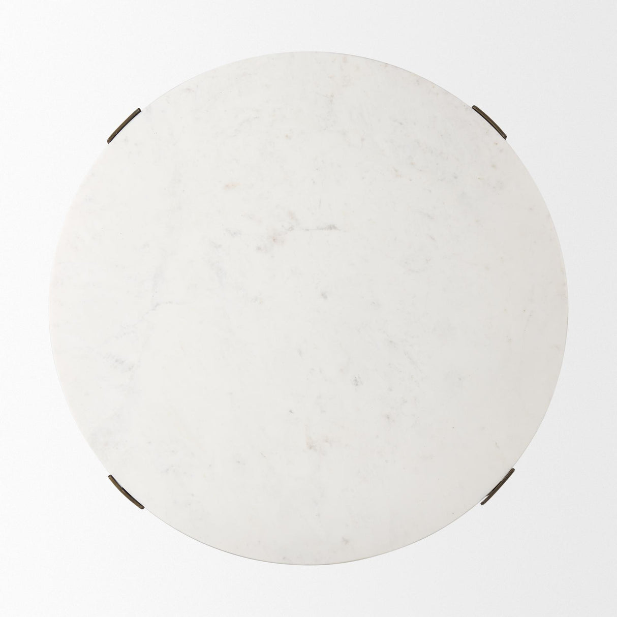 Mercana Atticus Marble and Antiqued Gold Metal Coffee Table