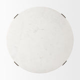 Mercana Atticus Marble and Antiqued Gold Metal Coffee Table