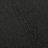 Mercana Atticus Black Wood and Antiqued Gold Metal Coffee Table