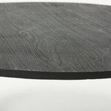 Mercana Atticus Black Wood and Antiqued Gold Metal Coffee Table