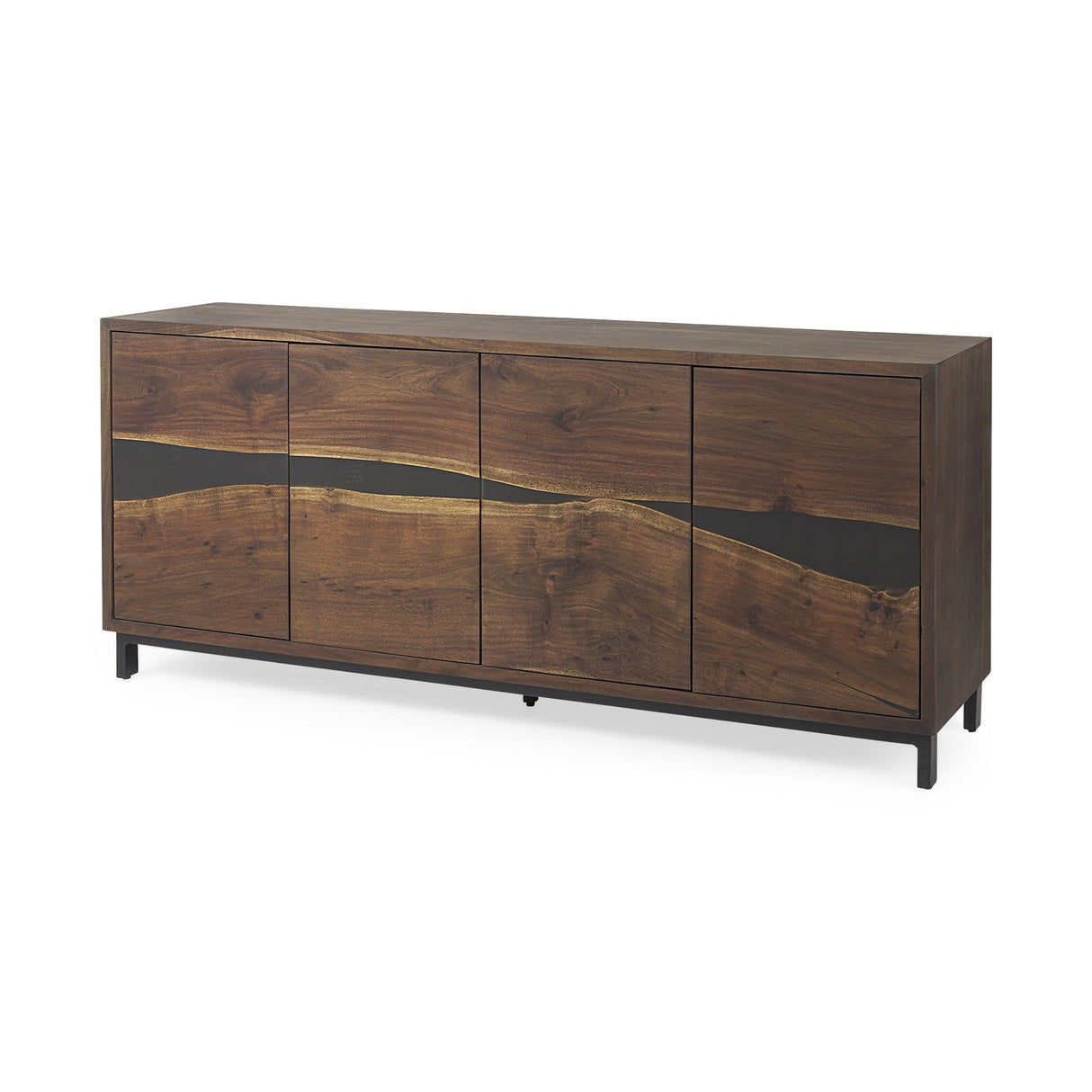 Mercana Hemlock 69L x 18W x 30H Brown Wood Sideboard