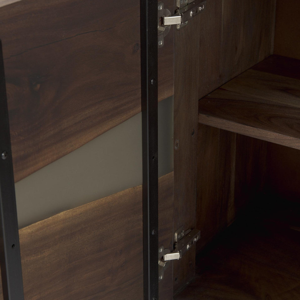 Mercana Hemlock 69L x 18W x 30H Brown Wood Sideboard