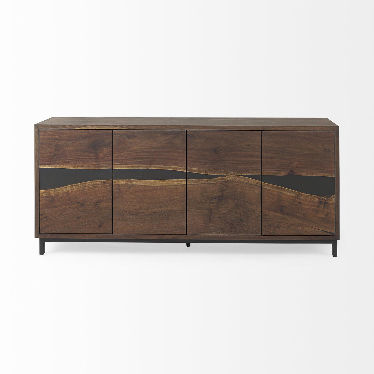 Mercana Hemlock 69L x 18W x 30H Brown Wood Sideboard