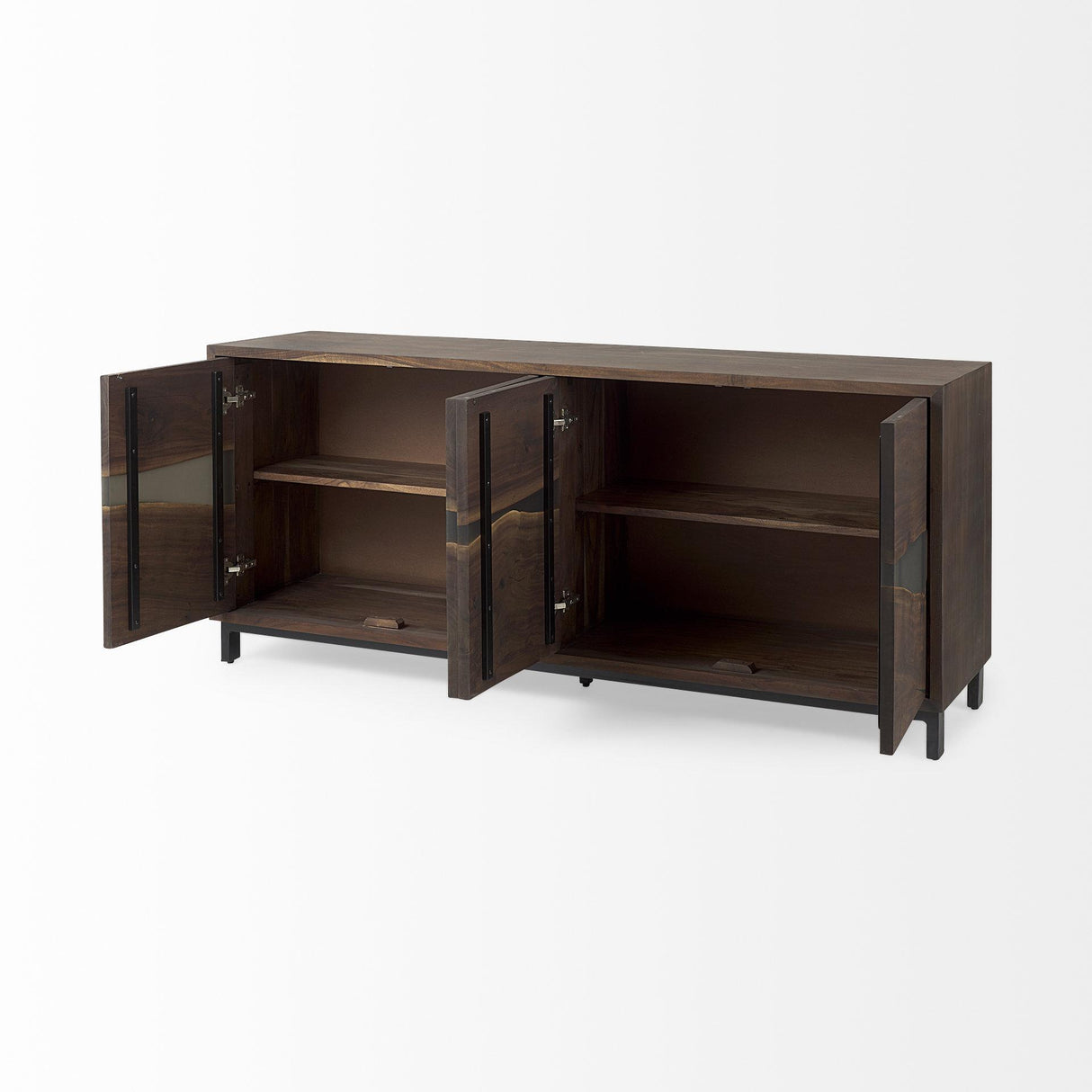 Mercana Hemlock 69L x 18W x 30H Brown Wood Sideboard