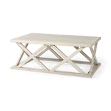 Mercana Forsey 48.0L x 28.0W x 17.5H Blonde Wood Rectangular Coffee Table