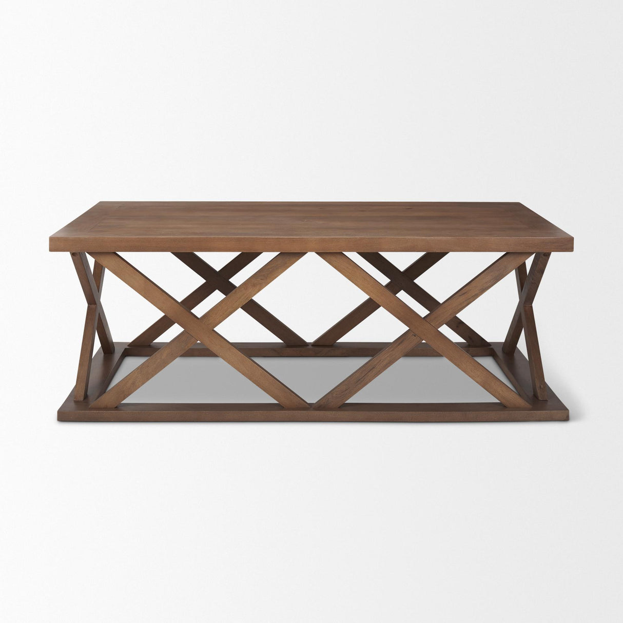 Mercana Forsey 48.0L x 28.0W x 17.5H Medium Brown Rectangle Coffee Table