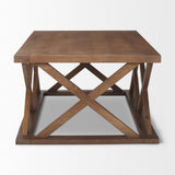 Mercana Forsey 48.0L x 28.0W x 17.5H Medium Brown Rectangle Coffee Table