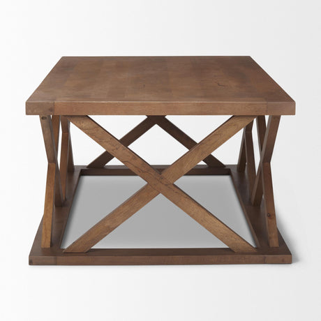 Mercana Forsey 48.0L x 28.0W x 17.5H Medium Brown Rectangle Coffee Table