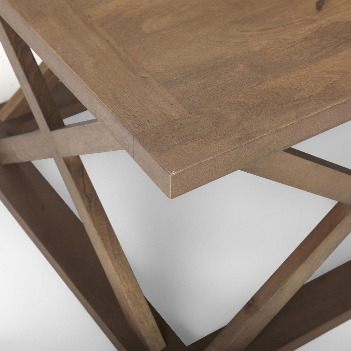 Mercana Forsey 48.0L x 28.0W x 17.5H Medium Brown Rectangle Coffee Table