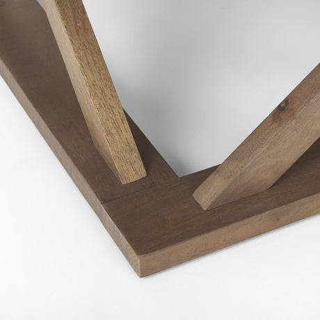 Mercana Forsey 48.0L x 28.0W x 17.5H Medium Brown Rectangle Coffee Table