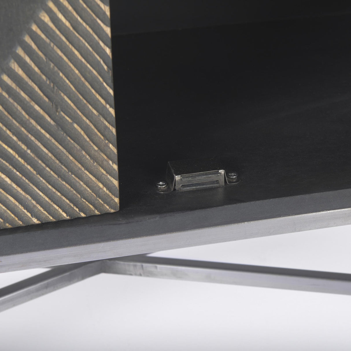 Mercana Hogarth 36.0L x 16.0W x 34.0H 2 Door Dark Accent Cabinet