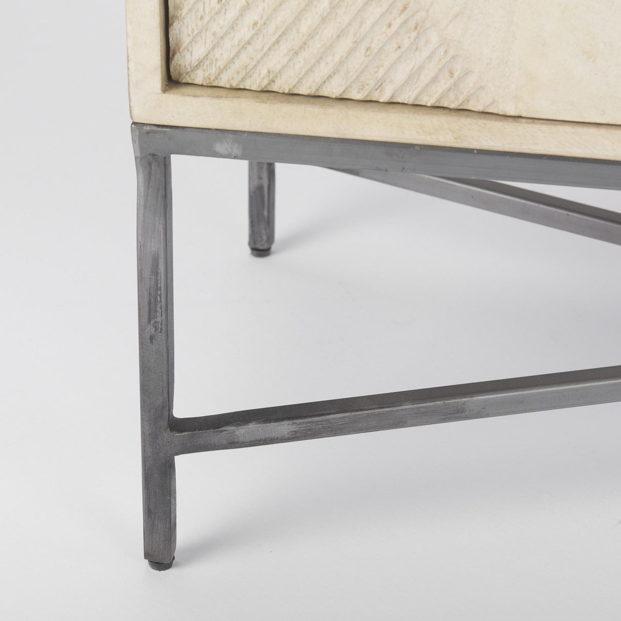 Mercana Hogarth 36.0L x 16.0W x 34.0H 2 Door Blonde Wood Accent Cabinet