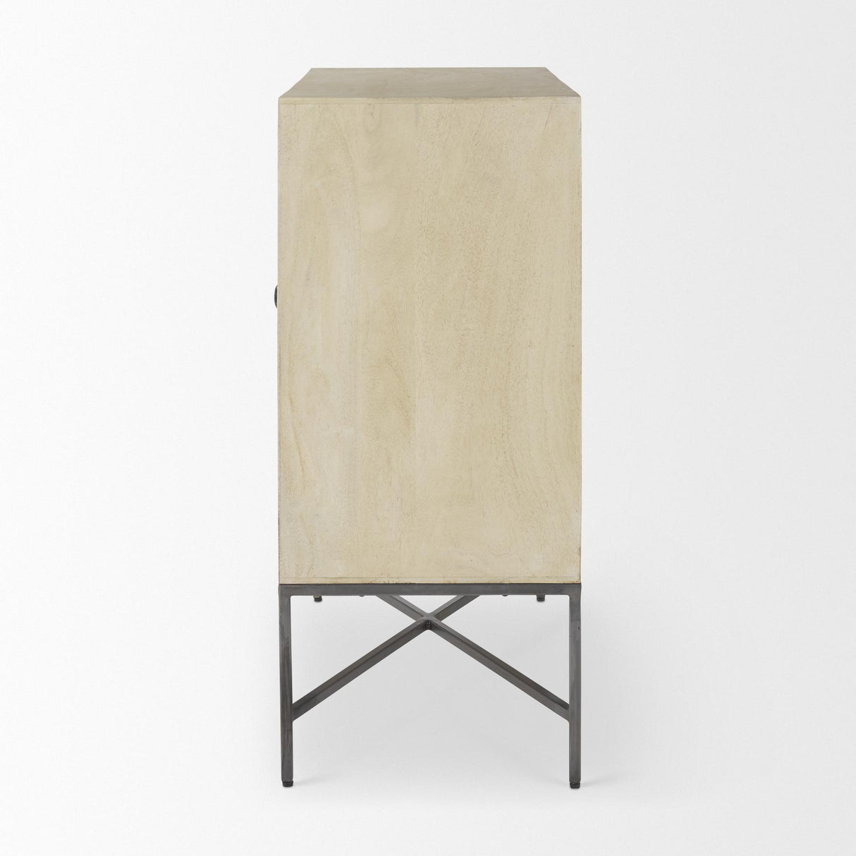 Mercana Hogarth 36.0L x 16.0W x 34.0H 2 Door Blonde Wood Accent Cabinet