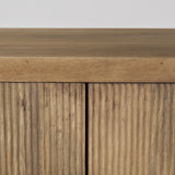 Mercana Cairo 36.0L x 19.5W x 36.0H 2 Door Wood and Metal Cabinet