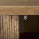 Mercana Cairo 36.0L x 19.5W x 36.0H 2 Door Wood and Metal Cabinet