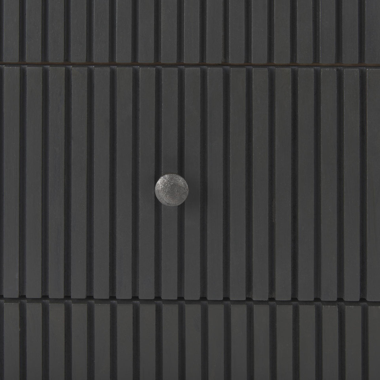 Mercana Grace 35.5L x 18.0W x 31.0H Medium Brown Wood W/Black Metal Frame 3 Drawer Accent Cabinet