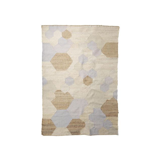 Mercana Mayson 8x10 Cream Multi-Colored Honeycomb Pattern Area Rug