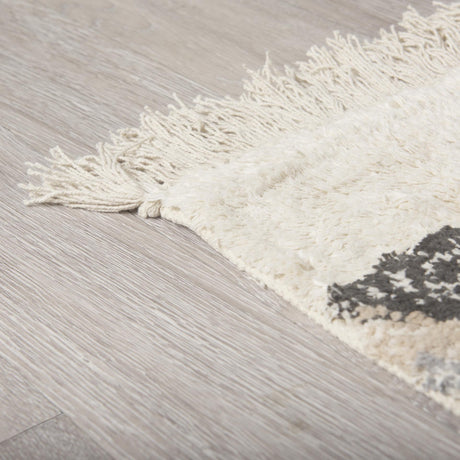 Mercana Carla 8x10 Earthy Neutrals Patterned Cotton Area Rug