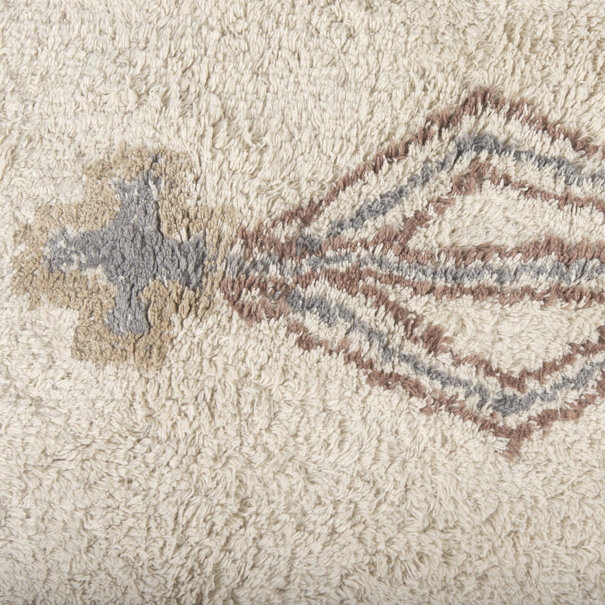 Mercana Carla 8x10 Earthy Neutrals Patterned Cotton Area Rug